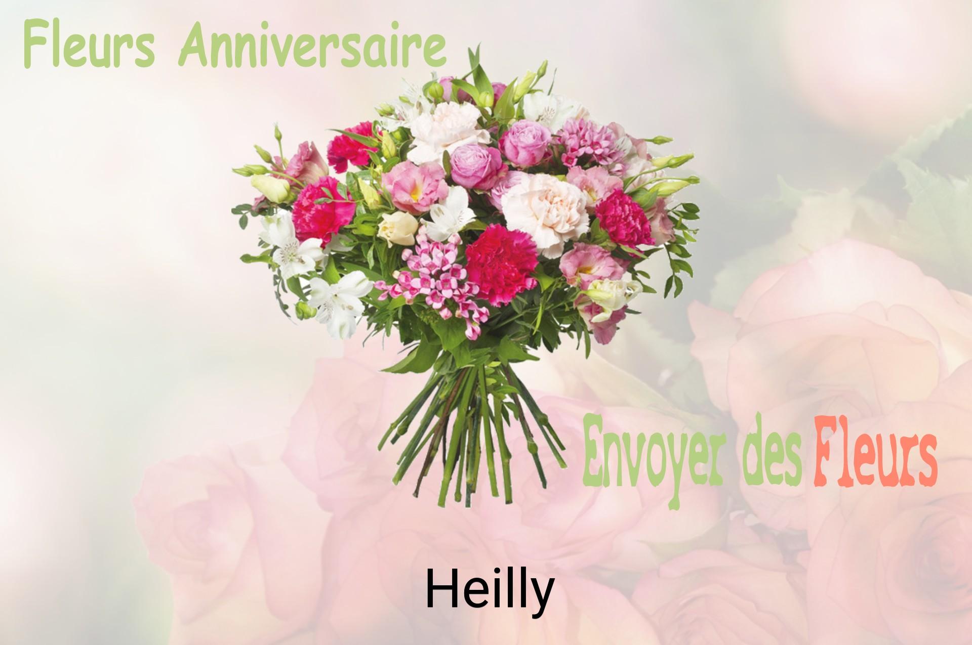 Bouquet de fleurs d’anniversaire livré à Heilly